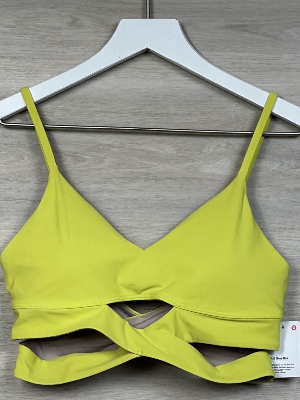 lululemon athletica chartreuse Crisscross Crop Top